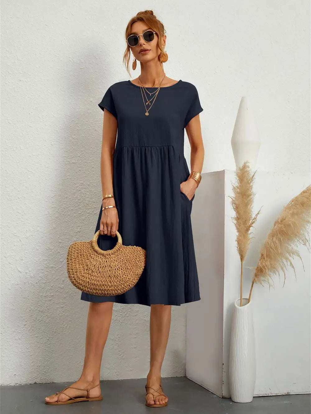 A-line Midi Dress for Women
