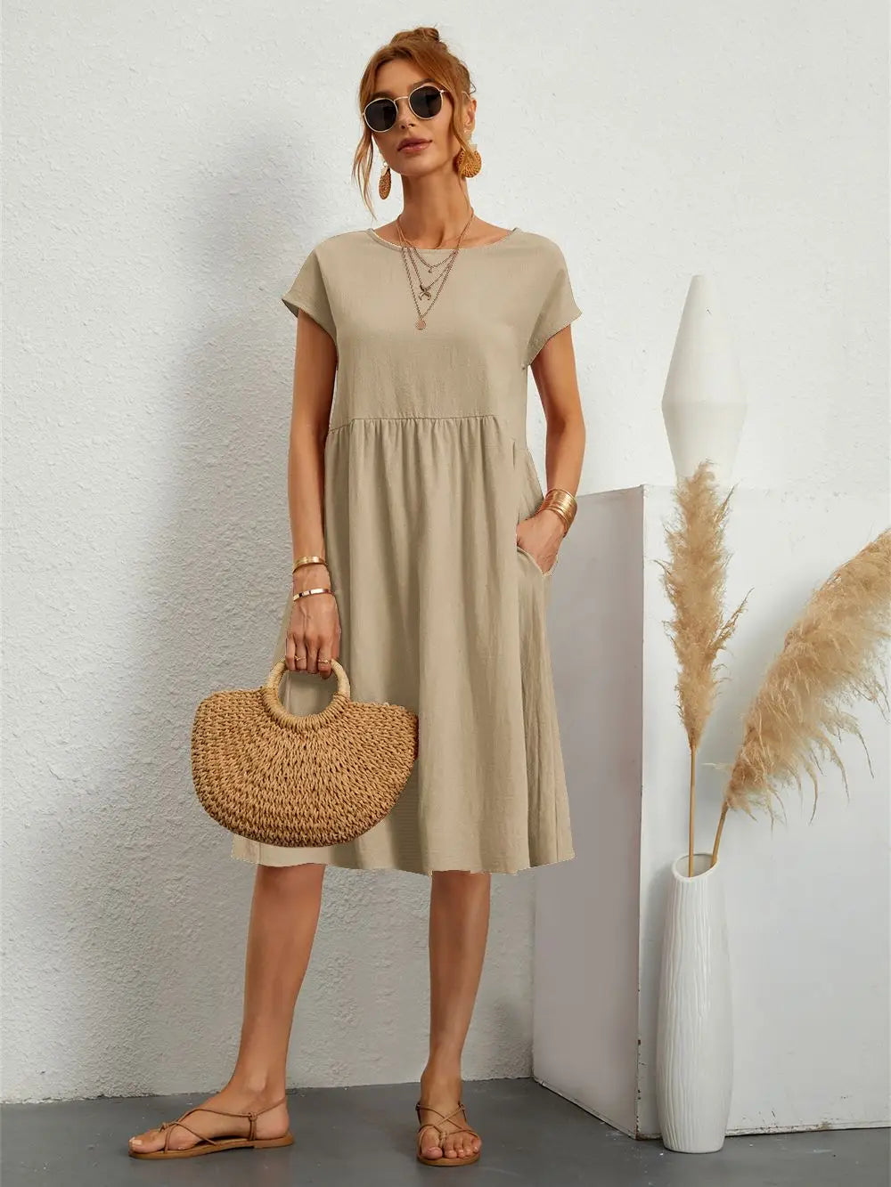 A-line Midi Dress for Women