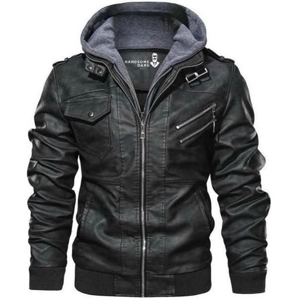 Leather jacket for men