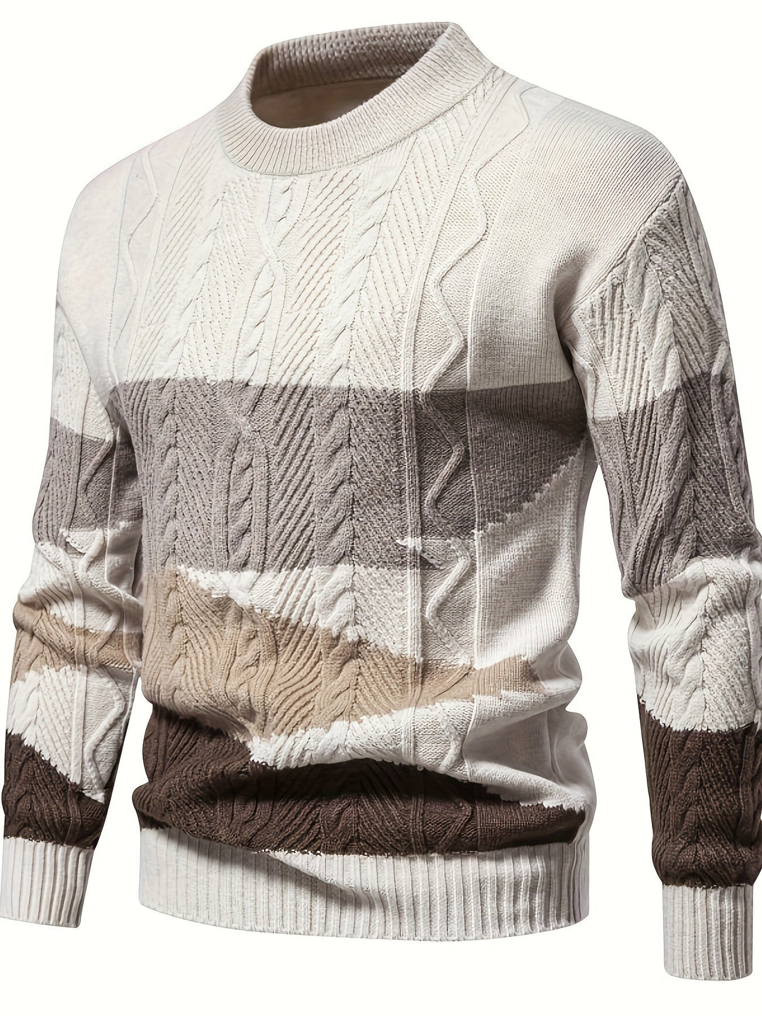 Henry | Cozy Colorblock Cable-Knit Sweater