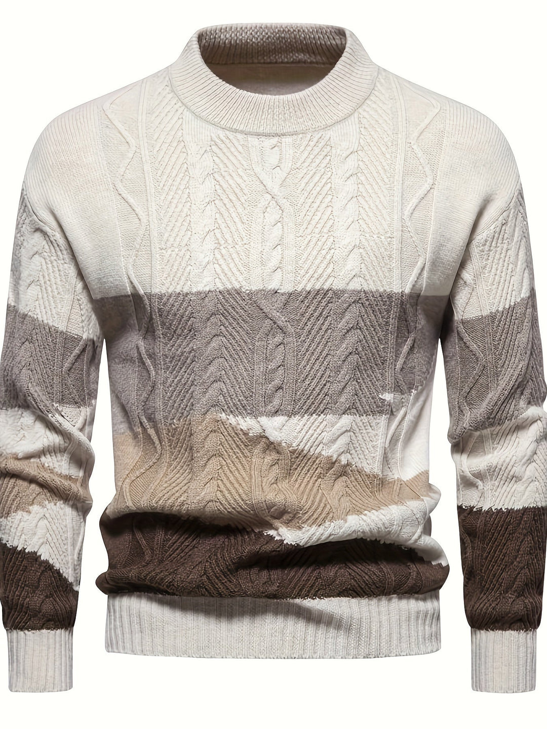 Henry | Cozy Colorblock Cable-Knit Sweater