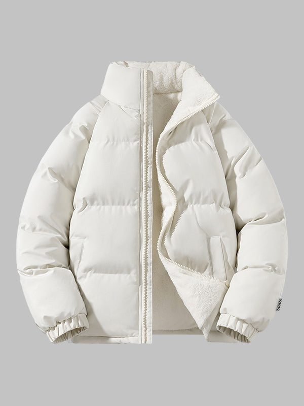 Water-Resistant Winter Jacket with Fleece Lining for Men