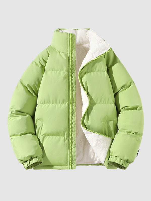 Water-Resistant Winter Jacket with Fleece Lining for Men