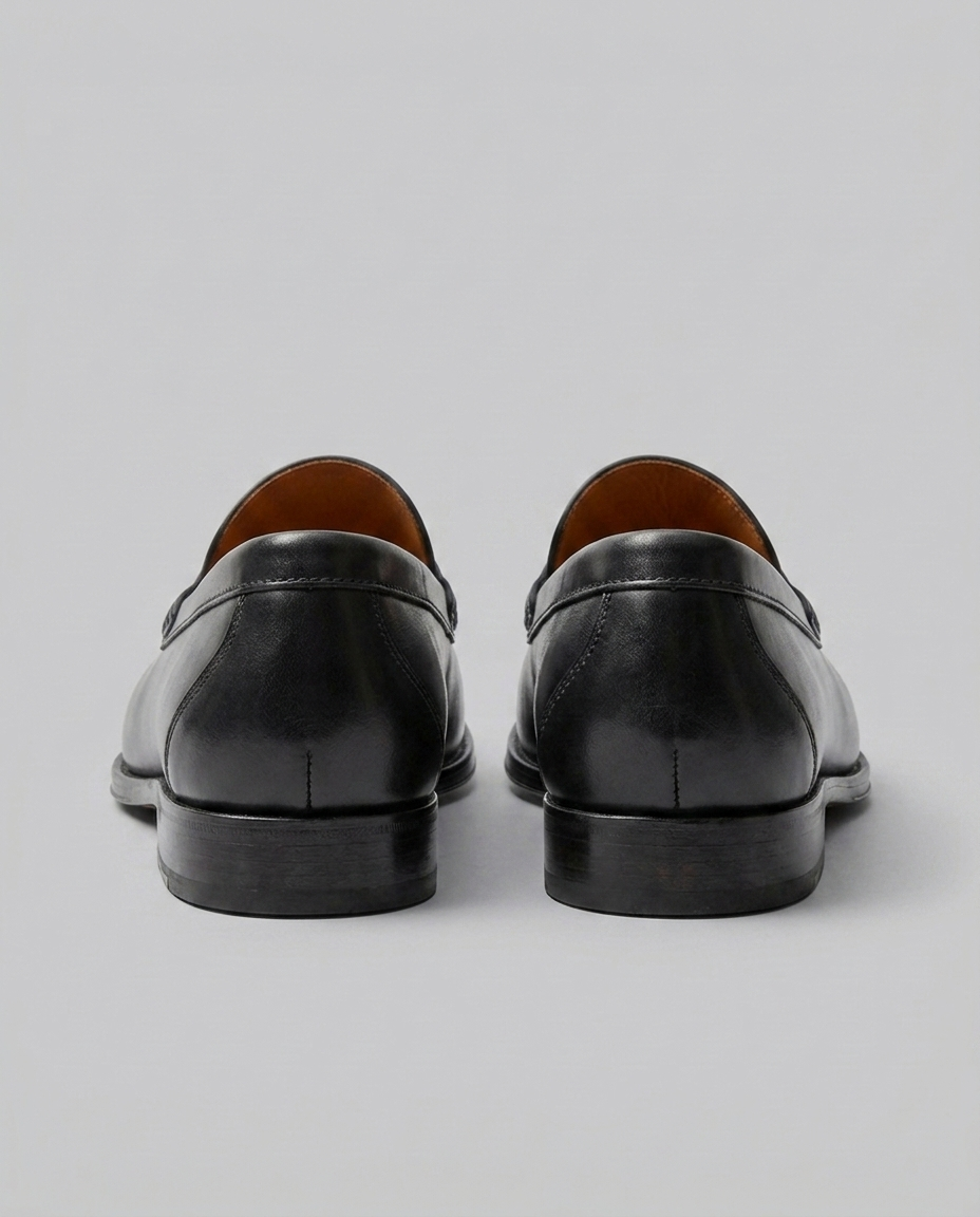 Klassiske Slip-On Loafers I Læder