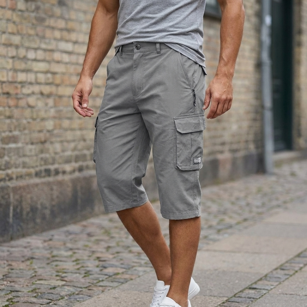 Knælange Cargo Shorts Herre