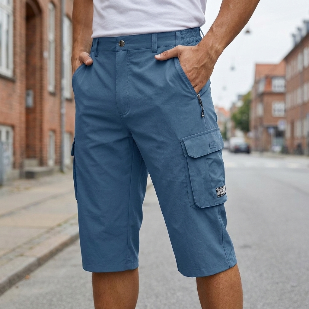 Knælange Cargo Shorts Herre