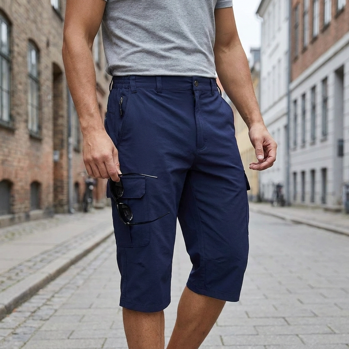 Knælange Cargo Shorts Herre