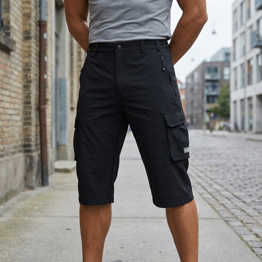 Knælange Cargo Shorts Herre