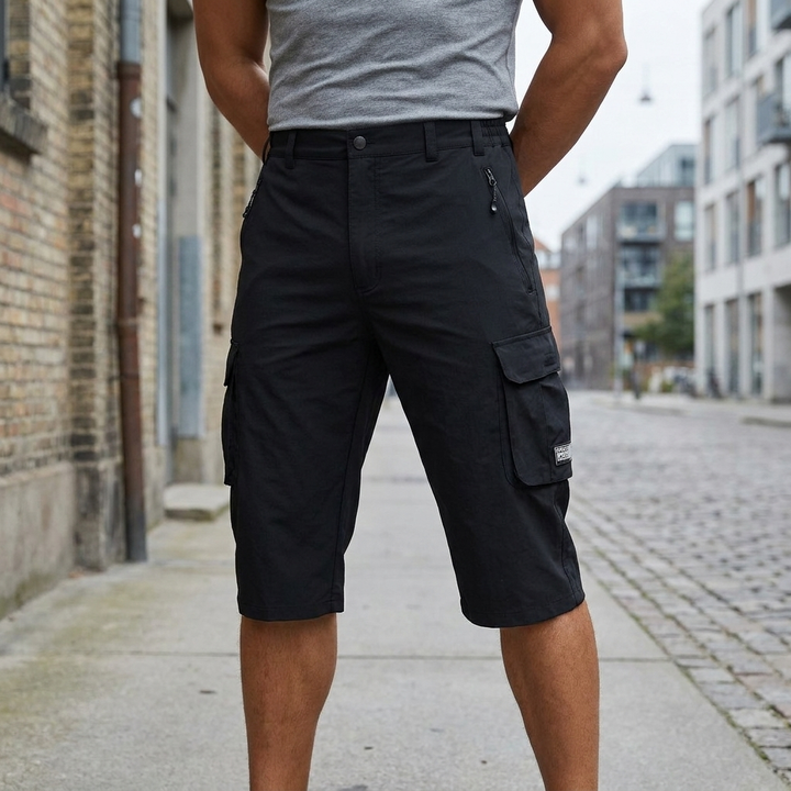 Knælange Cargo Shorts Herre