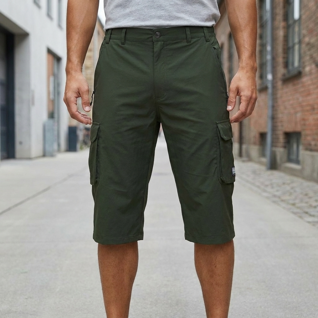 Knælange Cargo Shorts Herre