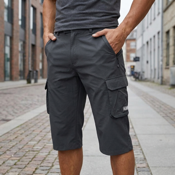 Knælange Cargo Shorts Herre