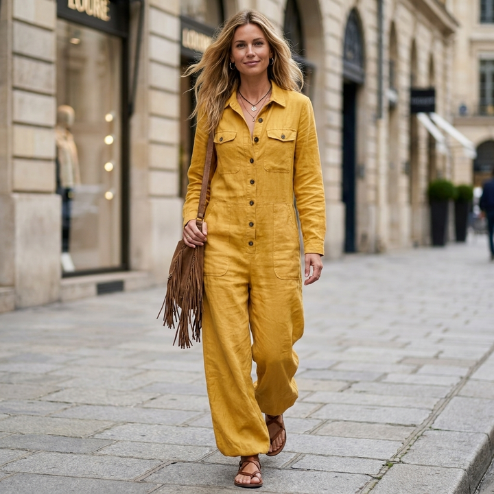 Utility Jumpsuit with Width for Women