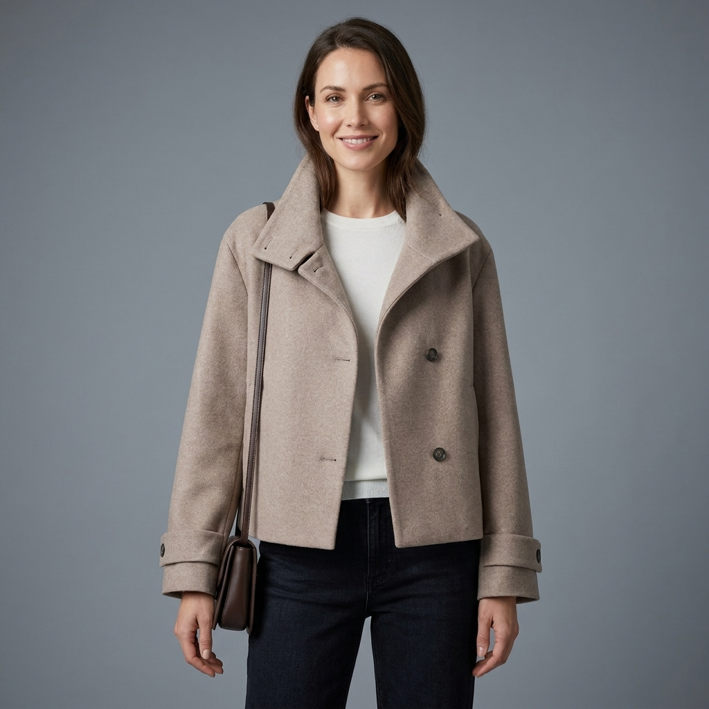 Women's funnel-neck sweater