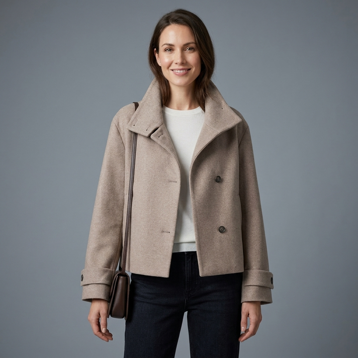 Women's funnel-neck sweater