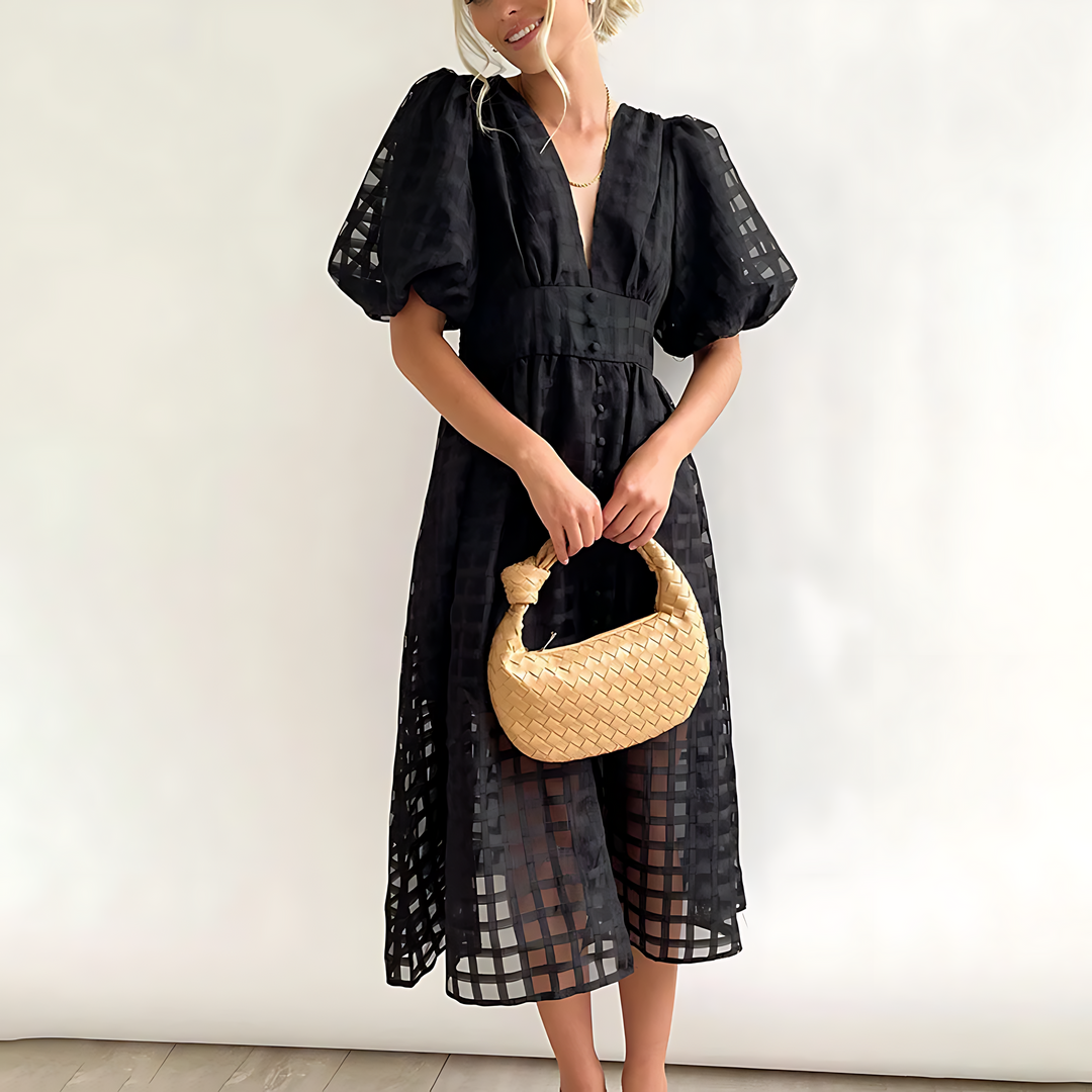 Elegant midi dress for autumn
