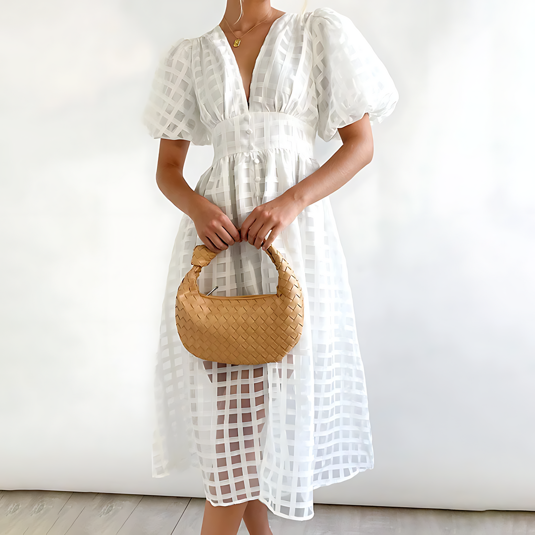 Elegant midi dress for autumn