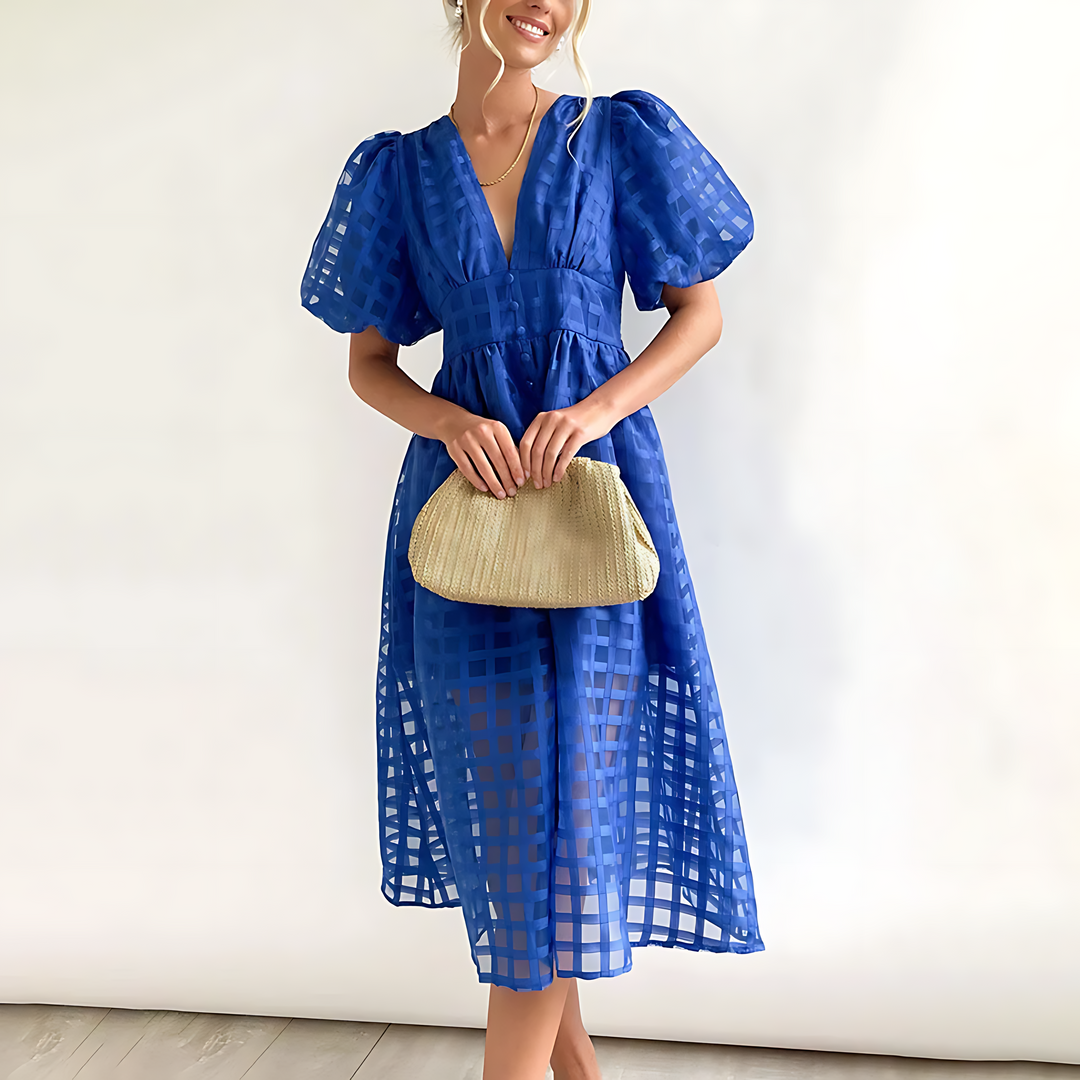 Elegant midi dress for autumn