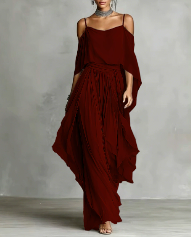 Layered Two-Piece Set for Women