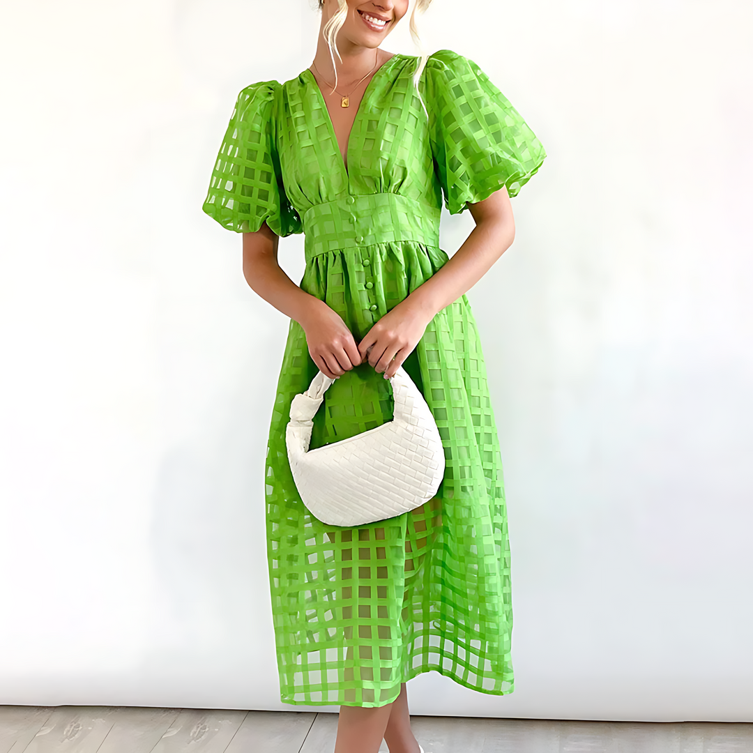 Elegant midi dress for autumn