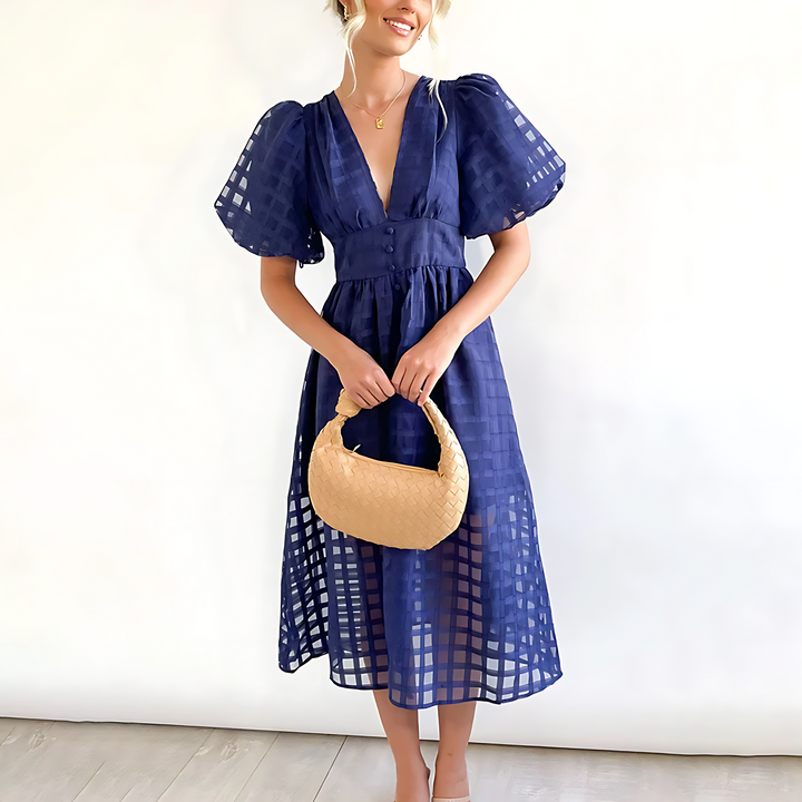 Elegant midi dress for autumn
