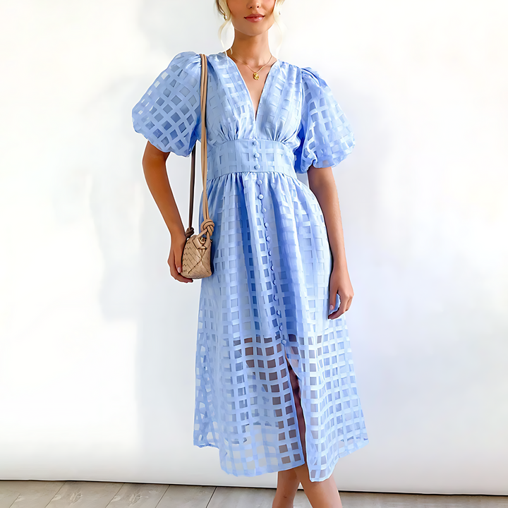 Elegant midi dress for autumn