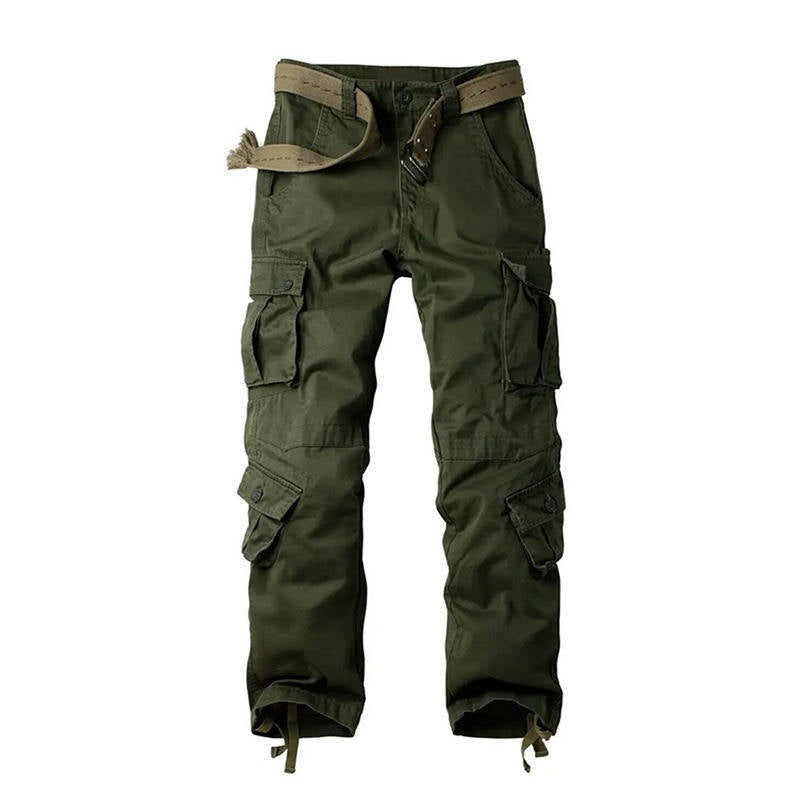 Camouflage Cargo Trousers with Multiple Pockets for Men