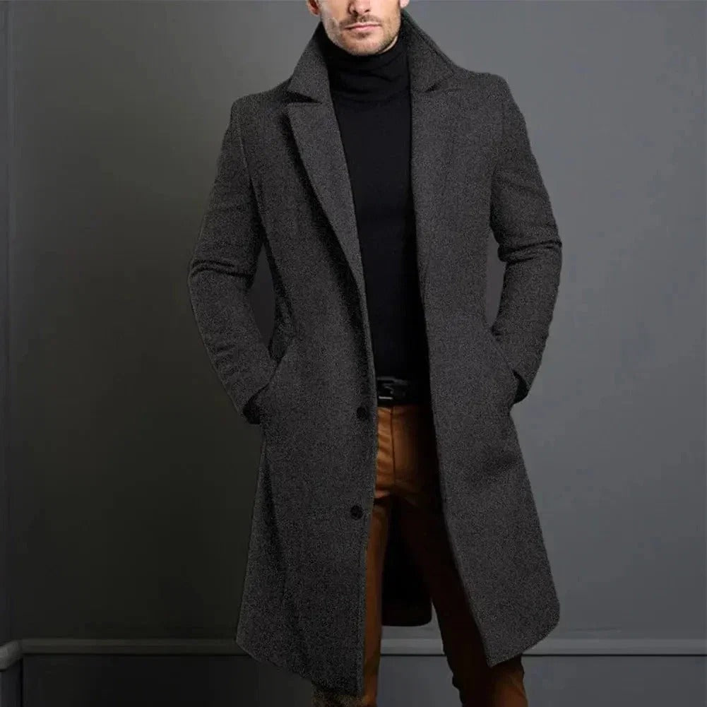 Castello wool-blend coat for men