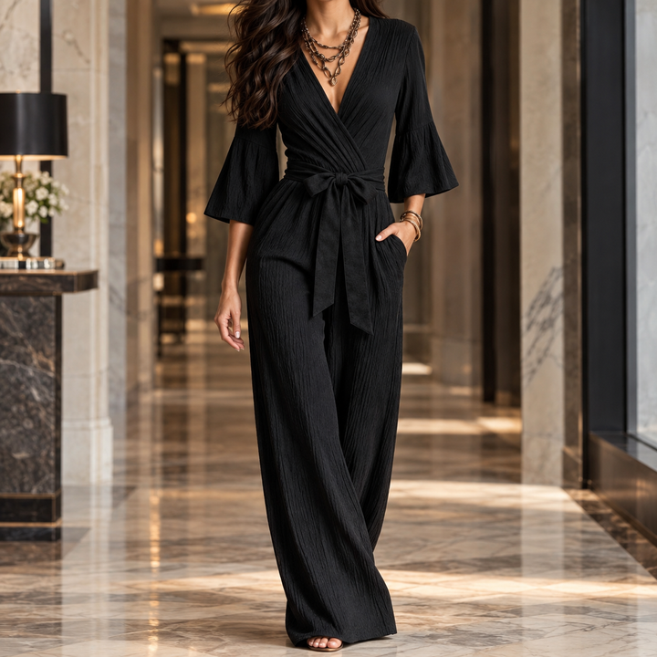 Wrap-Design Jumpsuit for Women
