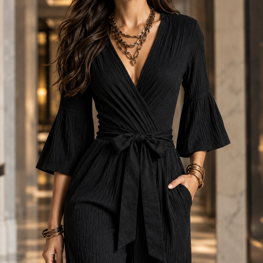 Wrap-Design Jumpsuit for Women