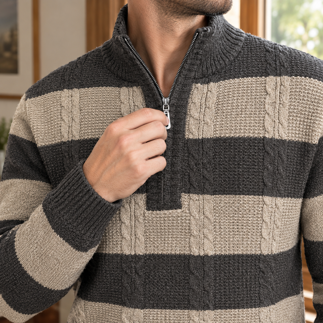Striped sweater for men