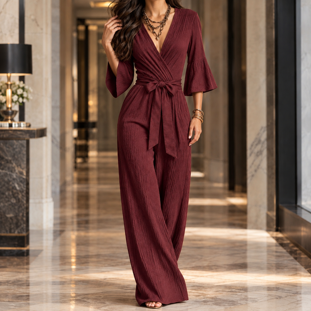 Wrap-Design Jumpsuit for Women