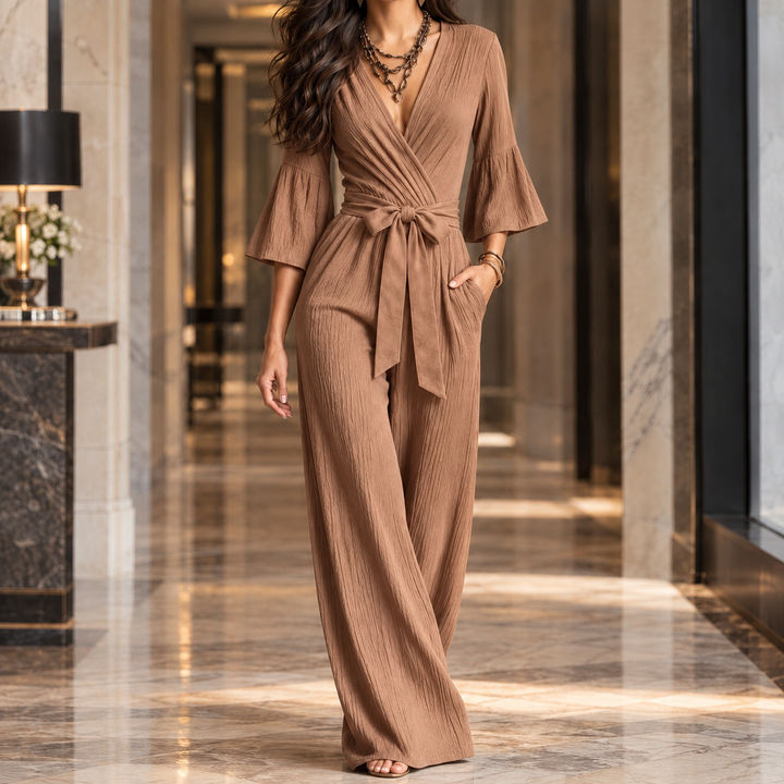 Wrap-Design Jumpsuit for Women