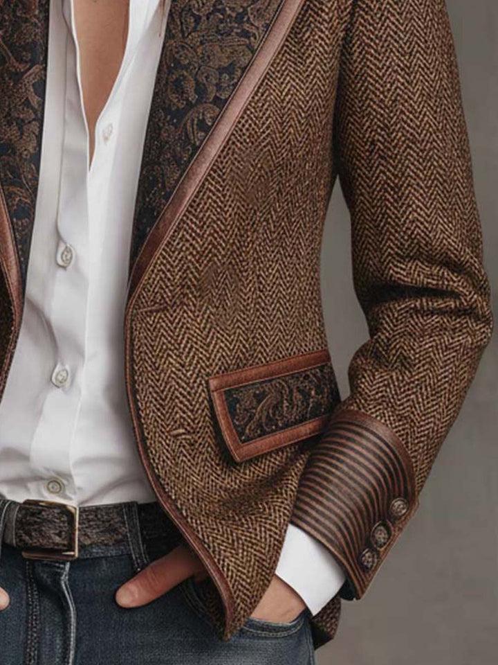 Women's Blazer with Lapel and Button Closure