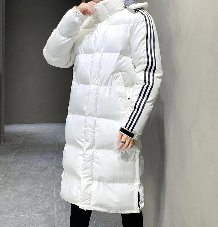 Long puffer jacket for men