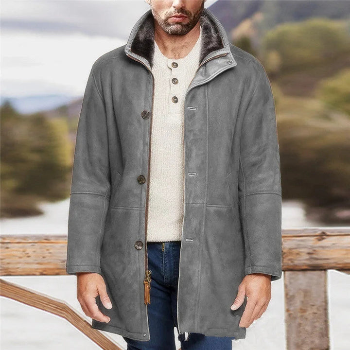 Men's jacket with sherpa collar