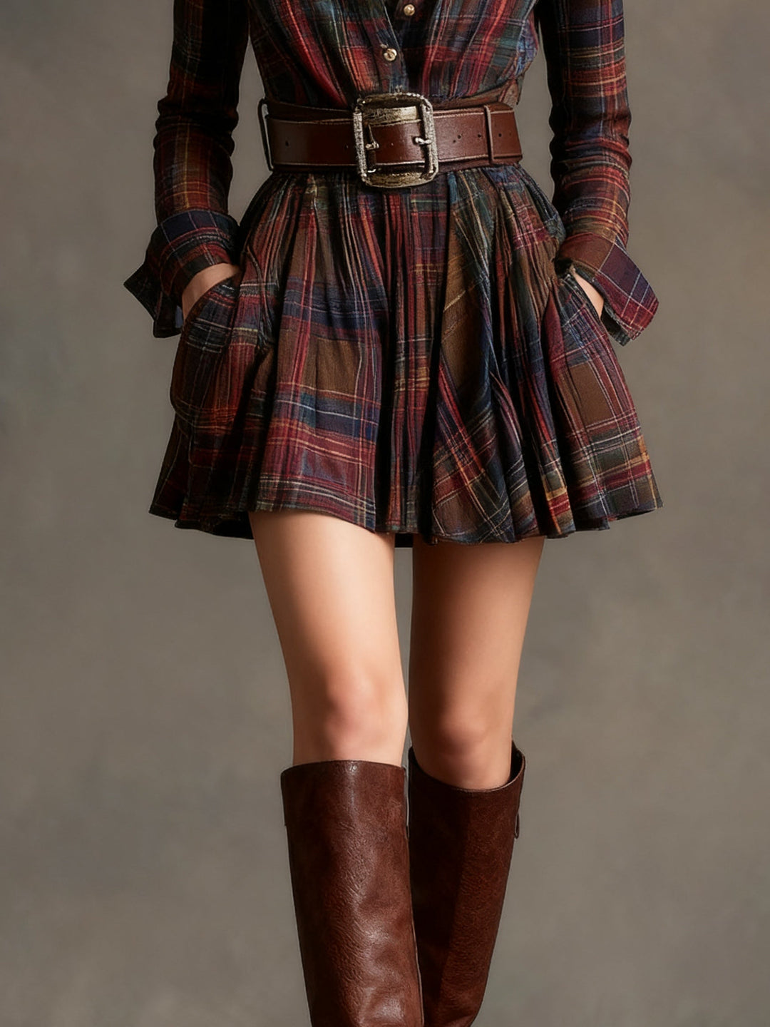 Ternet tweed minidress set for women