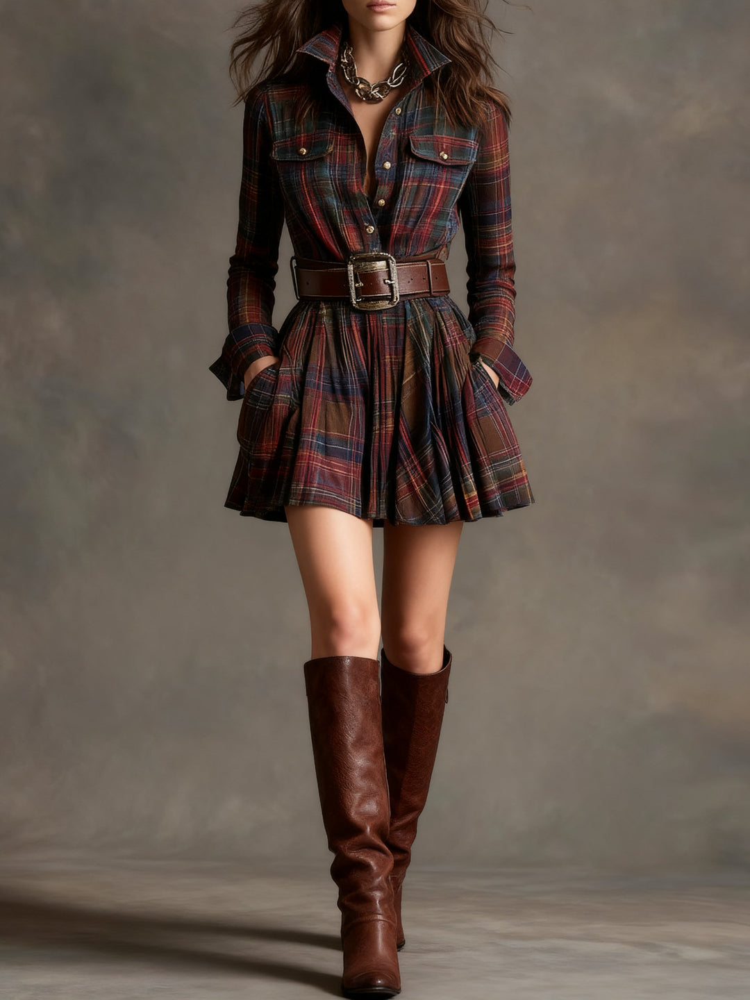 Ternet tweed minidress set for women