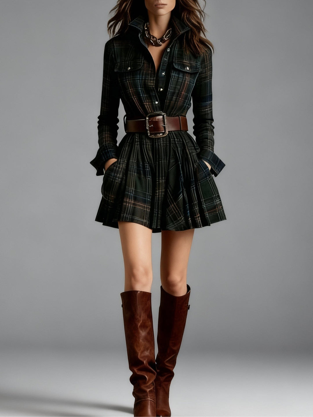 Ternet tweed minidress set for women