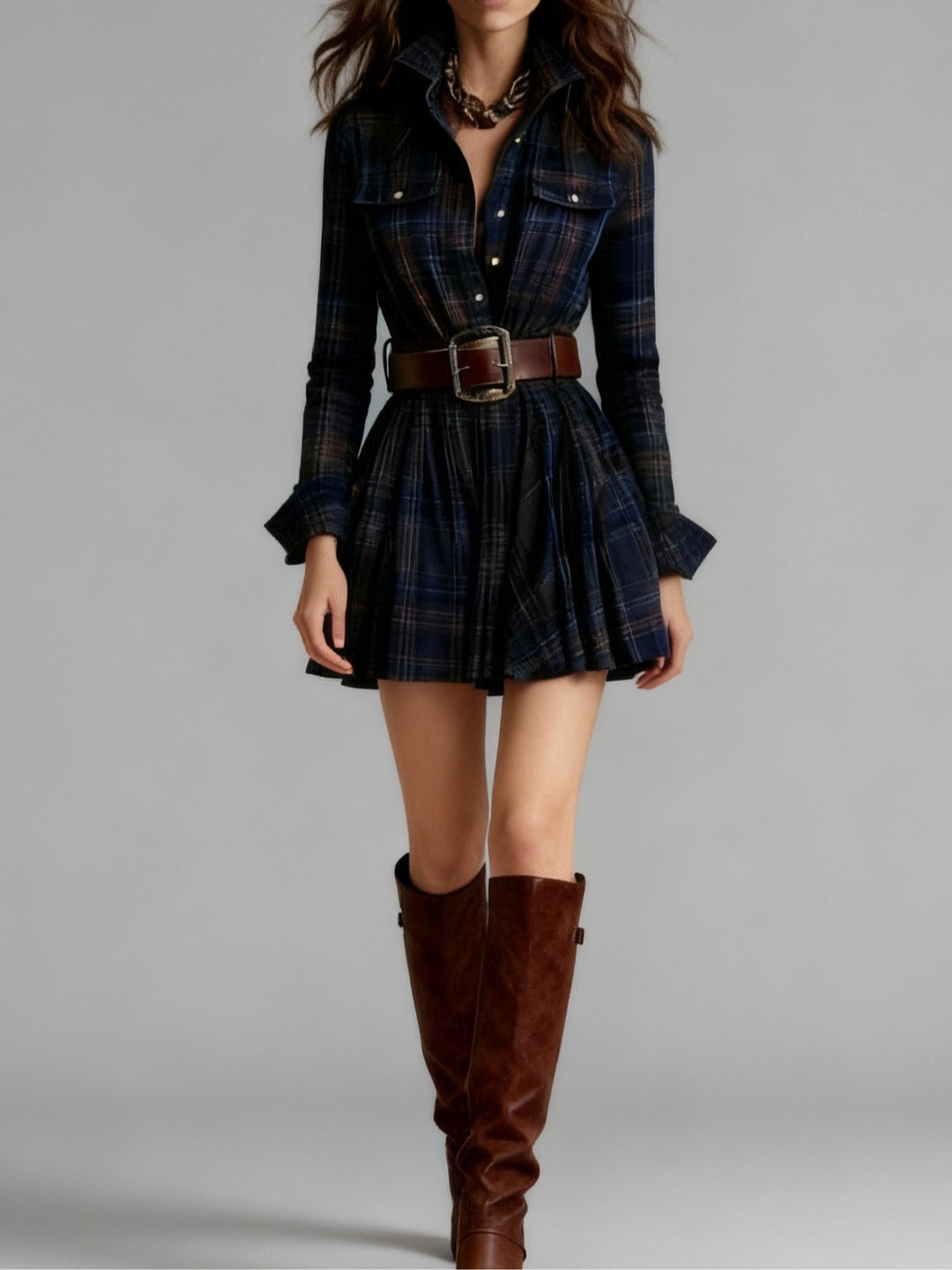 Ternet tweed minidress set for women