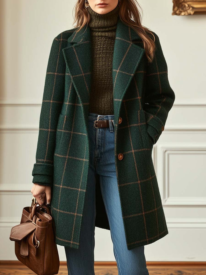 Retro leather jacket for women