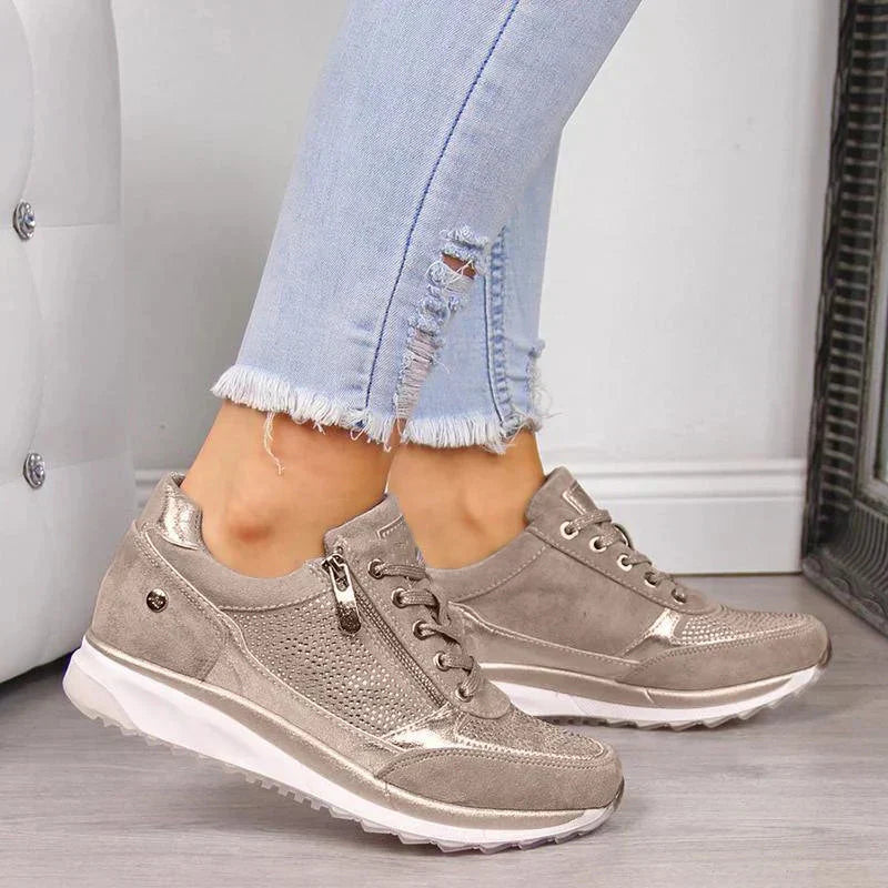 Kilesneakers Til Dame Med Snørebånd