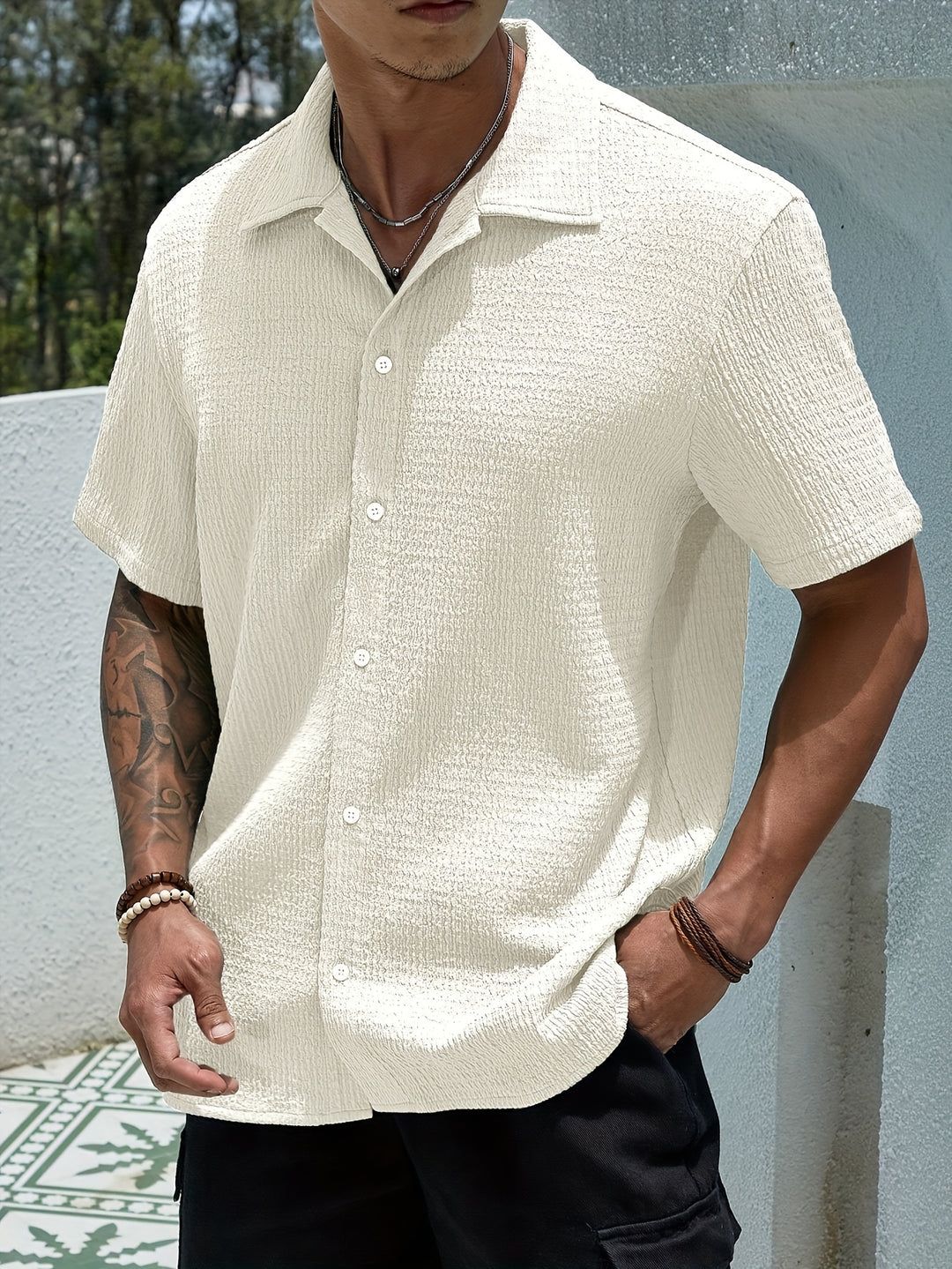 Casual button-up shirt for men