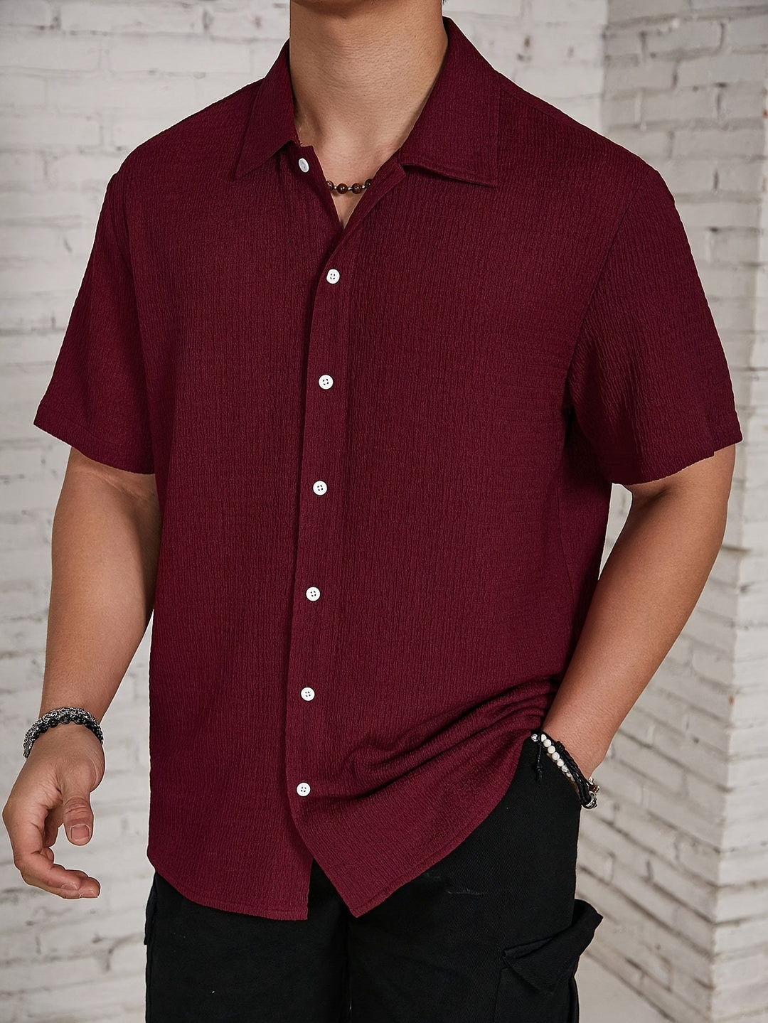 Casual button-up shirt for men