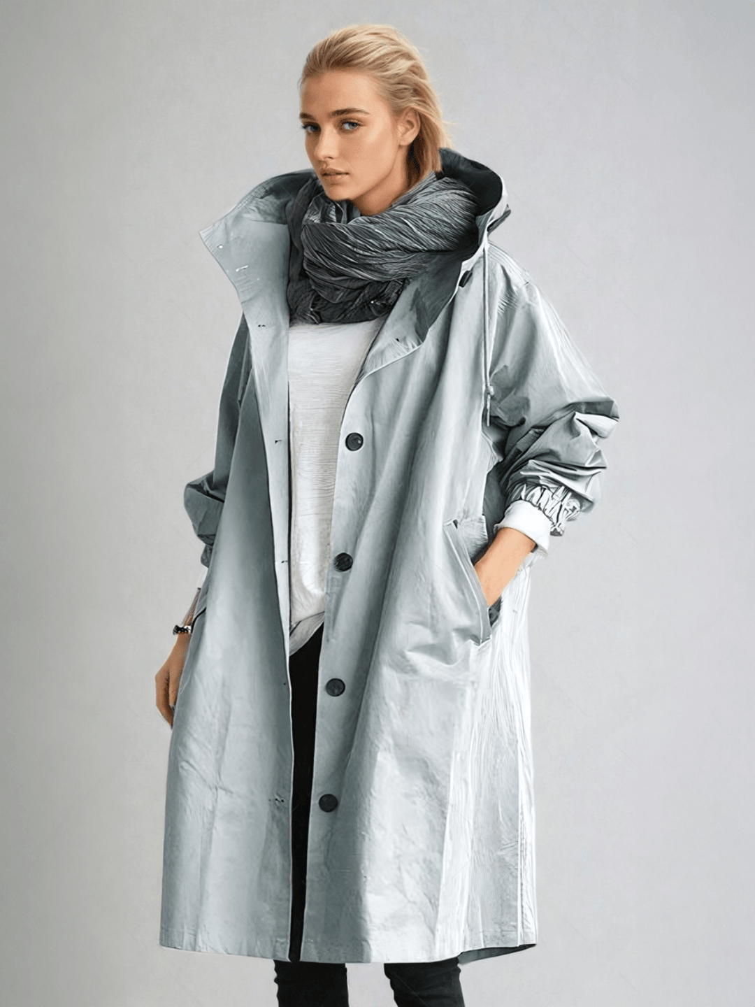 Vandafvisende Trenchcoat til Kvinder