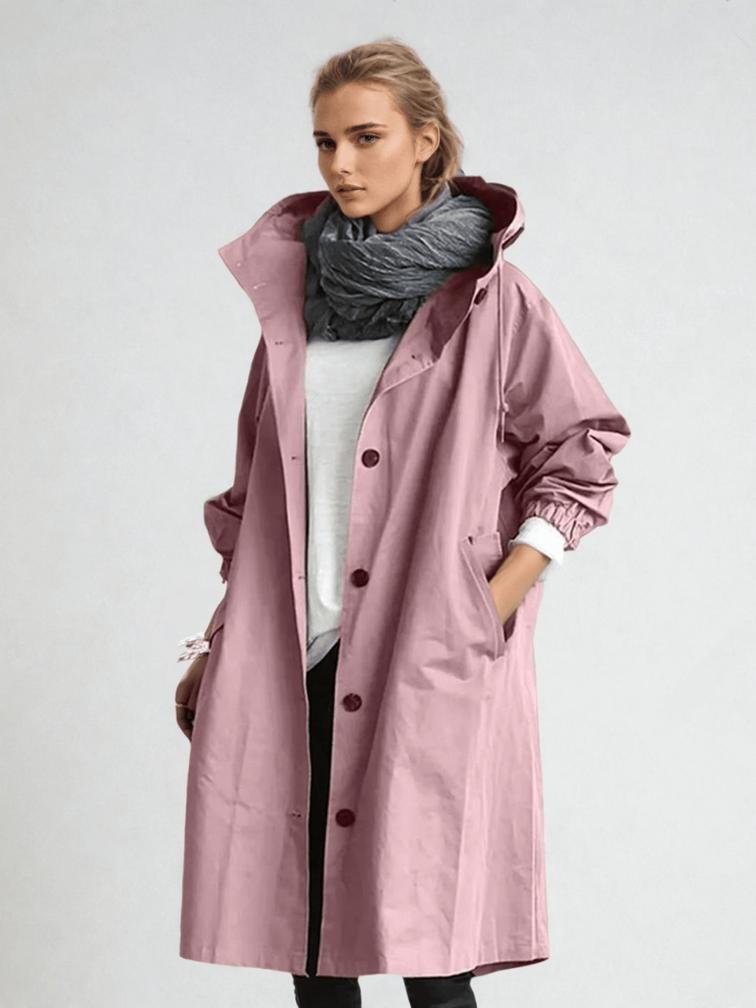 Vandafvisende Trenchcoat til Kvinder