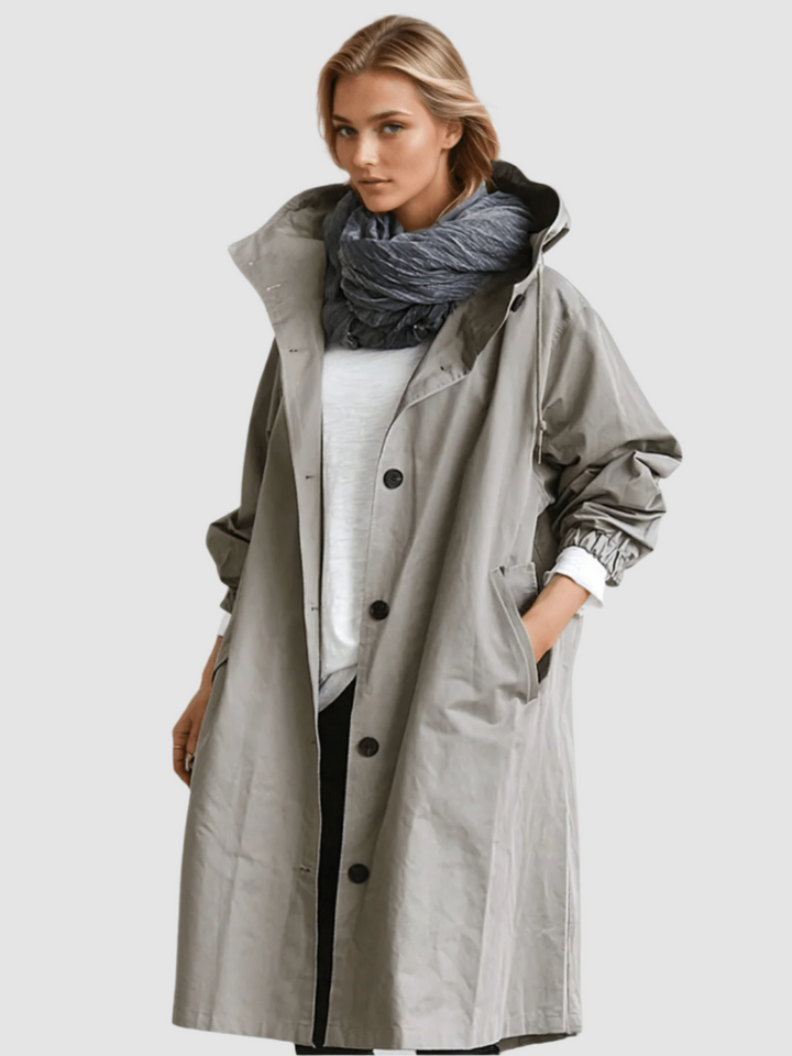 Vandafvisende Trenchcoat til Kvinder