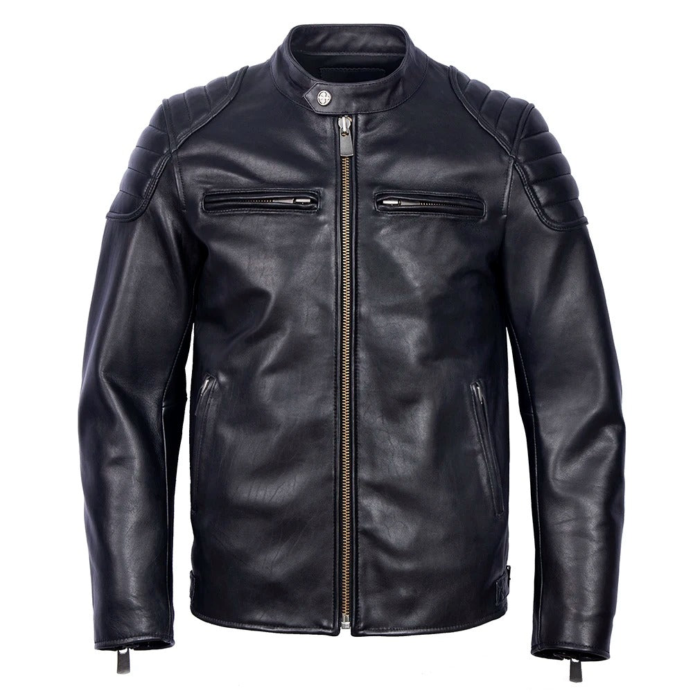 Men’s leather biker jacket