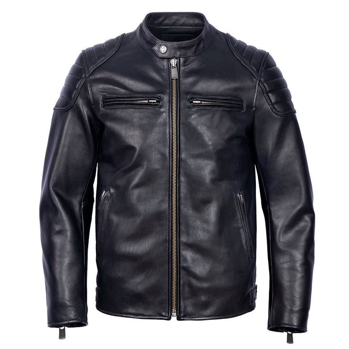 Men’s leather biker jacket