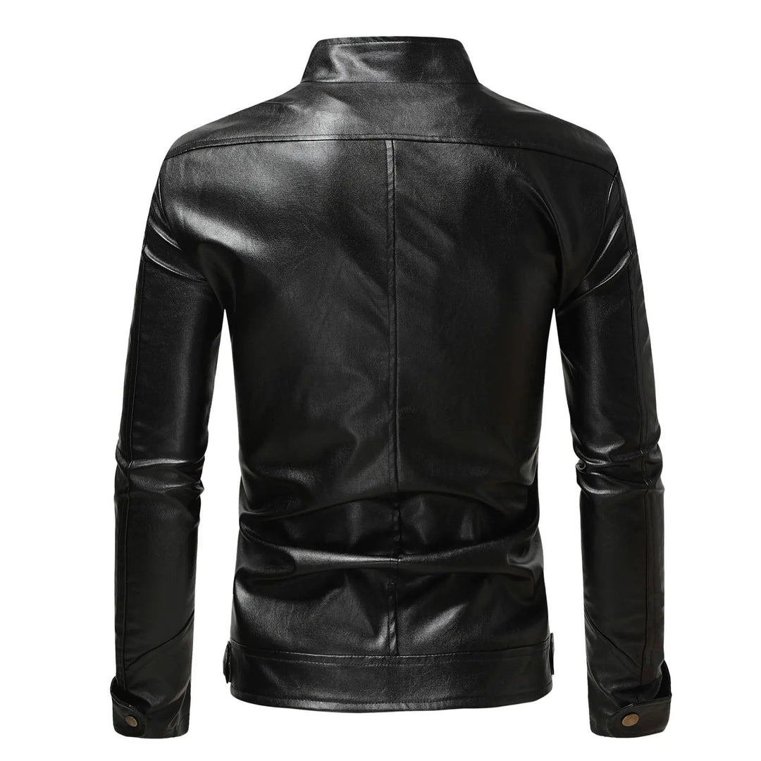 Men’s jacket with snap-button collar and zipper