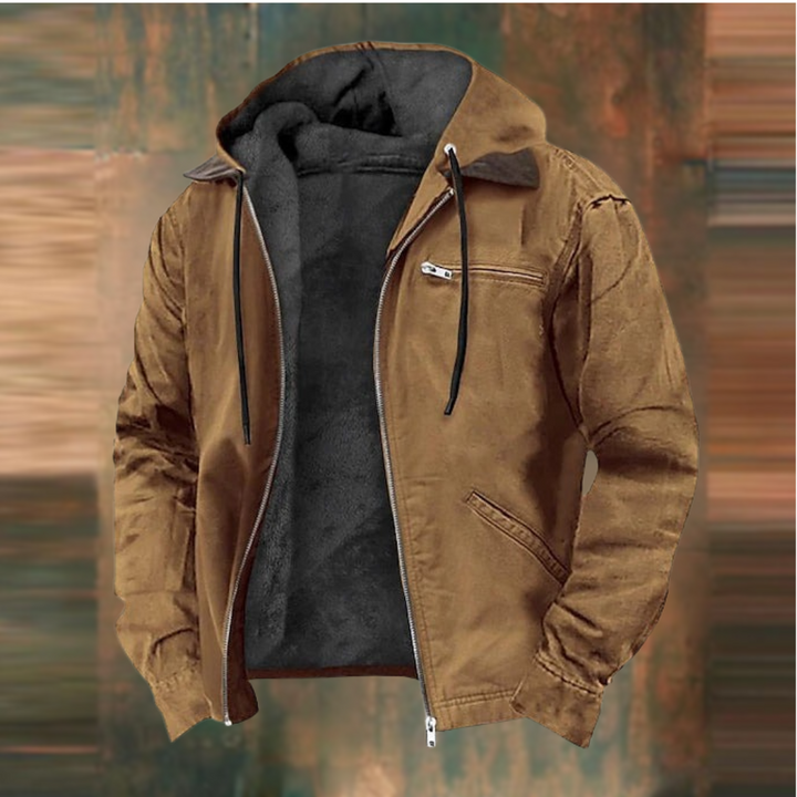 Sherpa Fleece Hooded Jacket for Men
